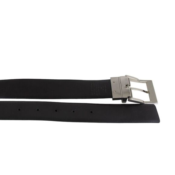 Calvin Klein BLACK BROWN REAL LEATHER 1 1/4"Wd REVERS CASUAL DRESS BELT 34 (t23 - Picture 16 of 16